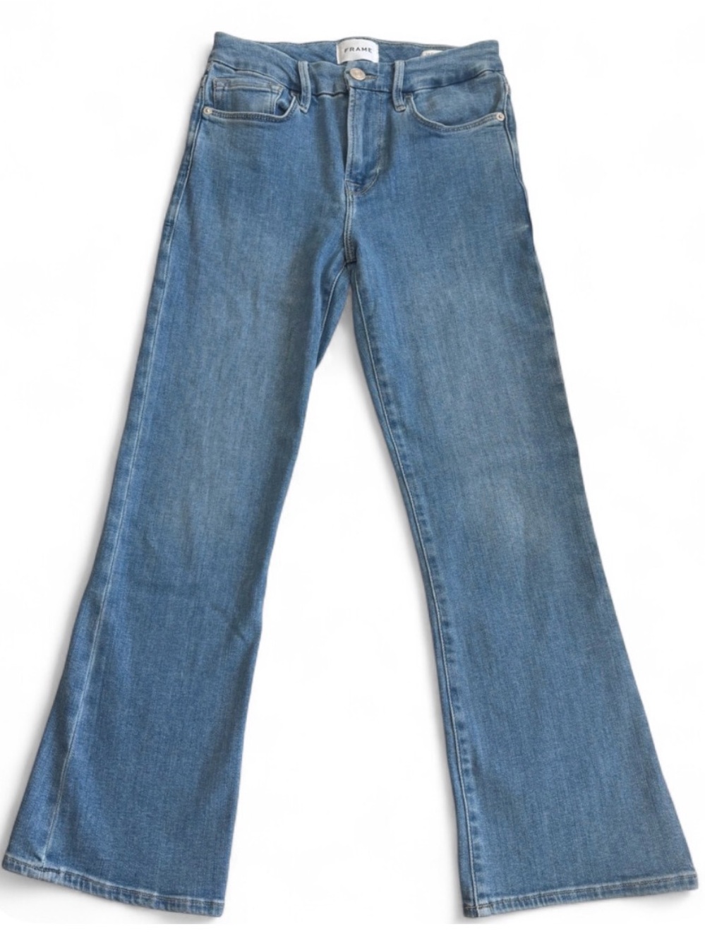 FRAME Le Crop Mini Boot Jeans Light Wash 26